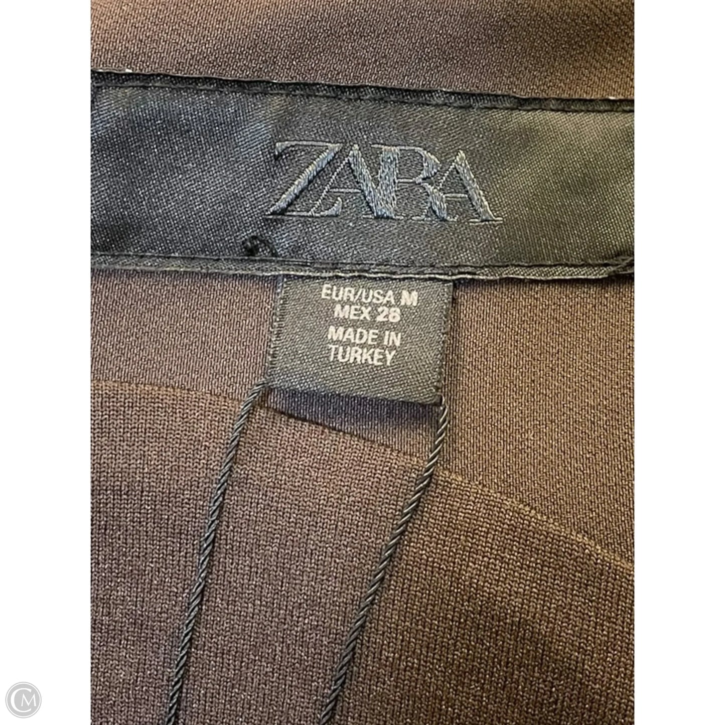 Dress Casual Midi By Zara In Brown, Size: M