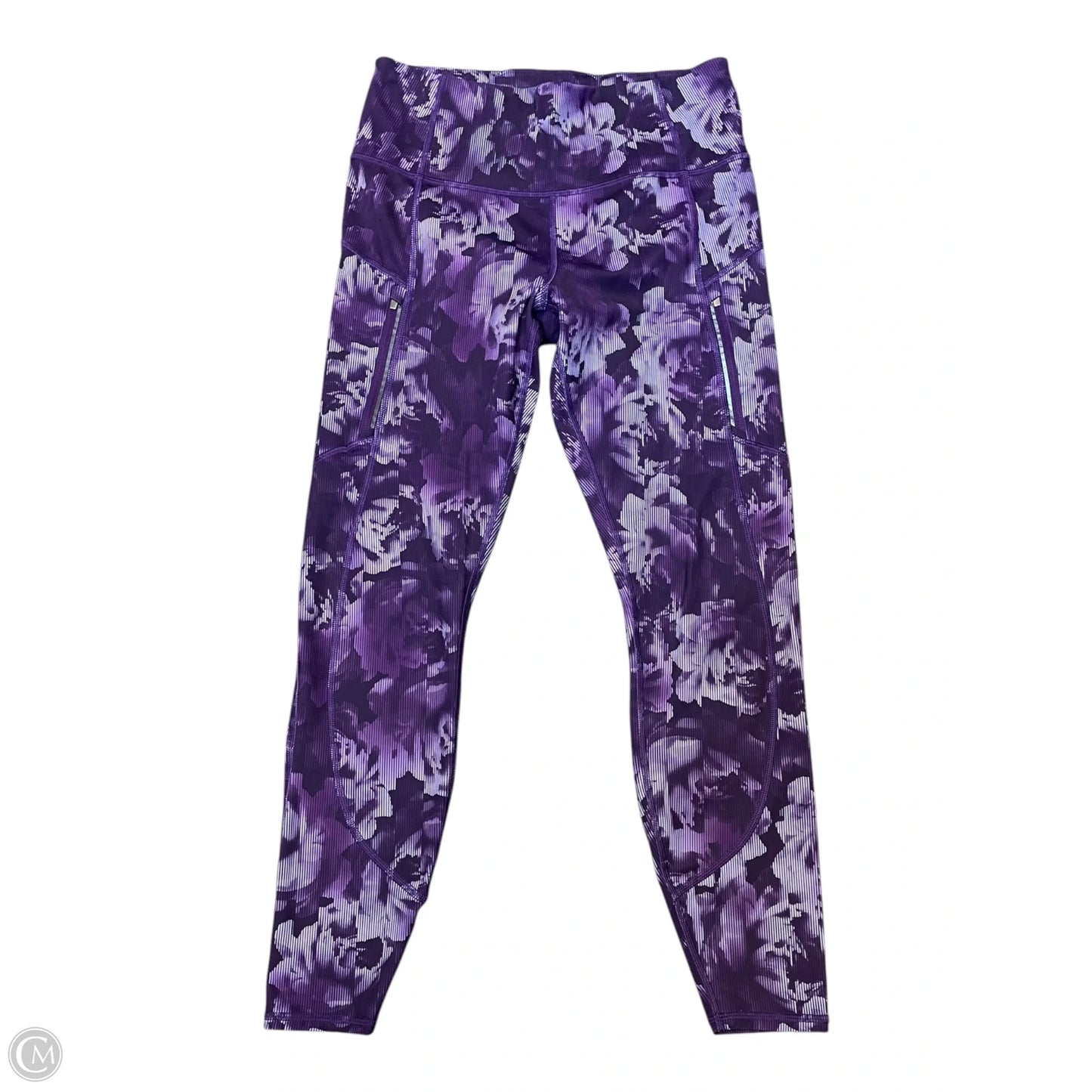 Athletic Leggings By Athleta In Purple, Size: M