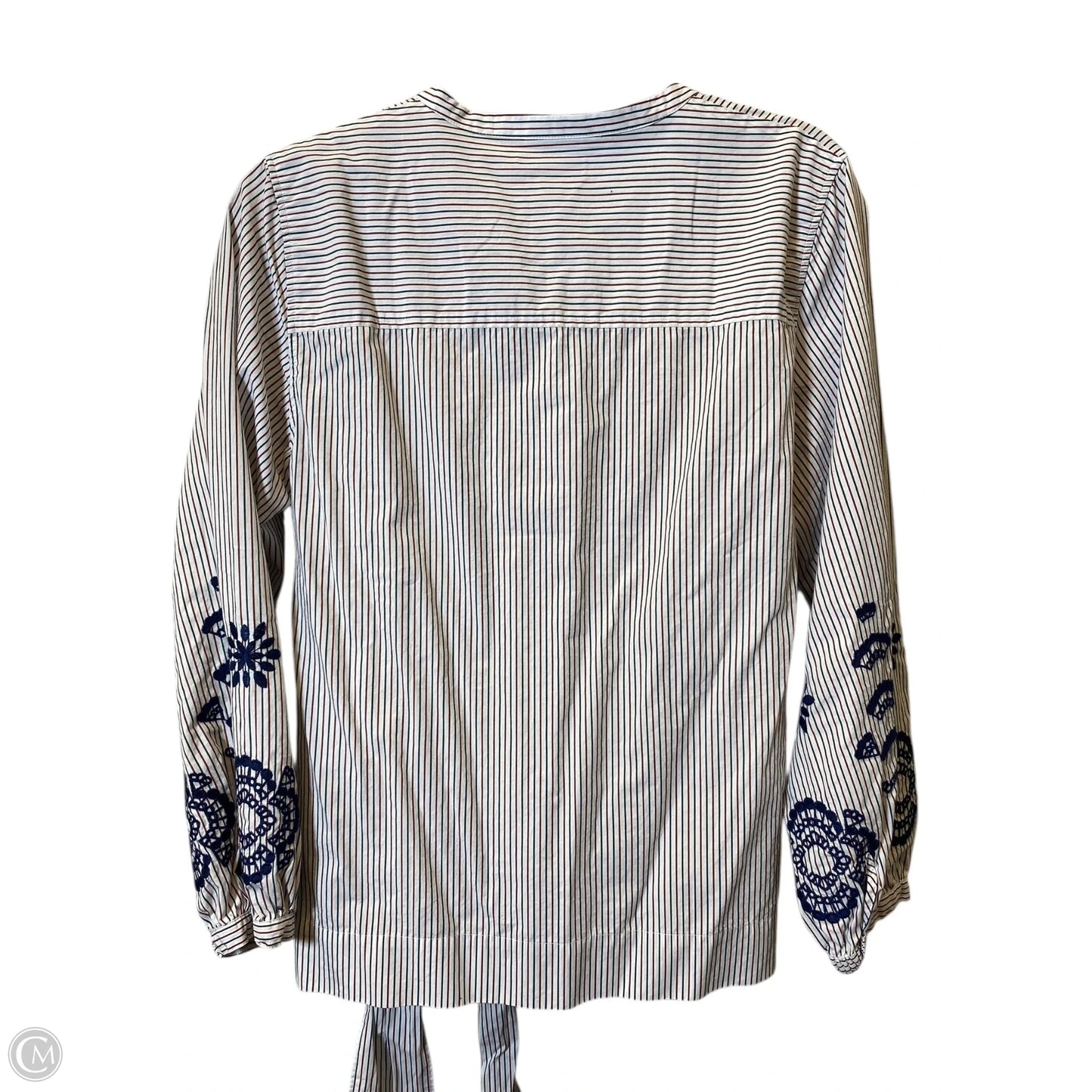 Top Long Sleeve By J. Crew In Striped Pattern, Size: Lp