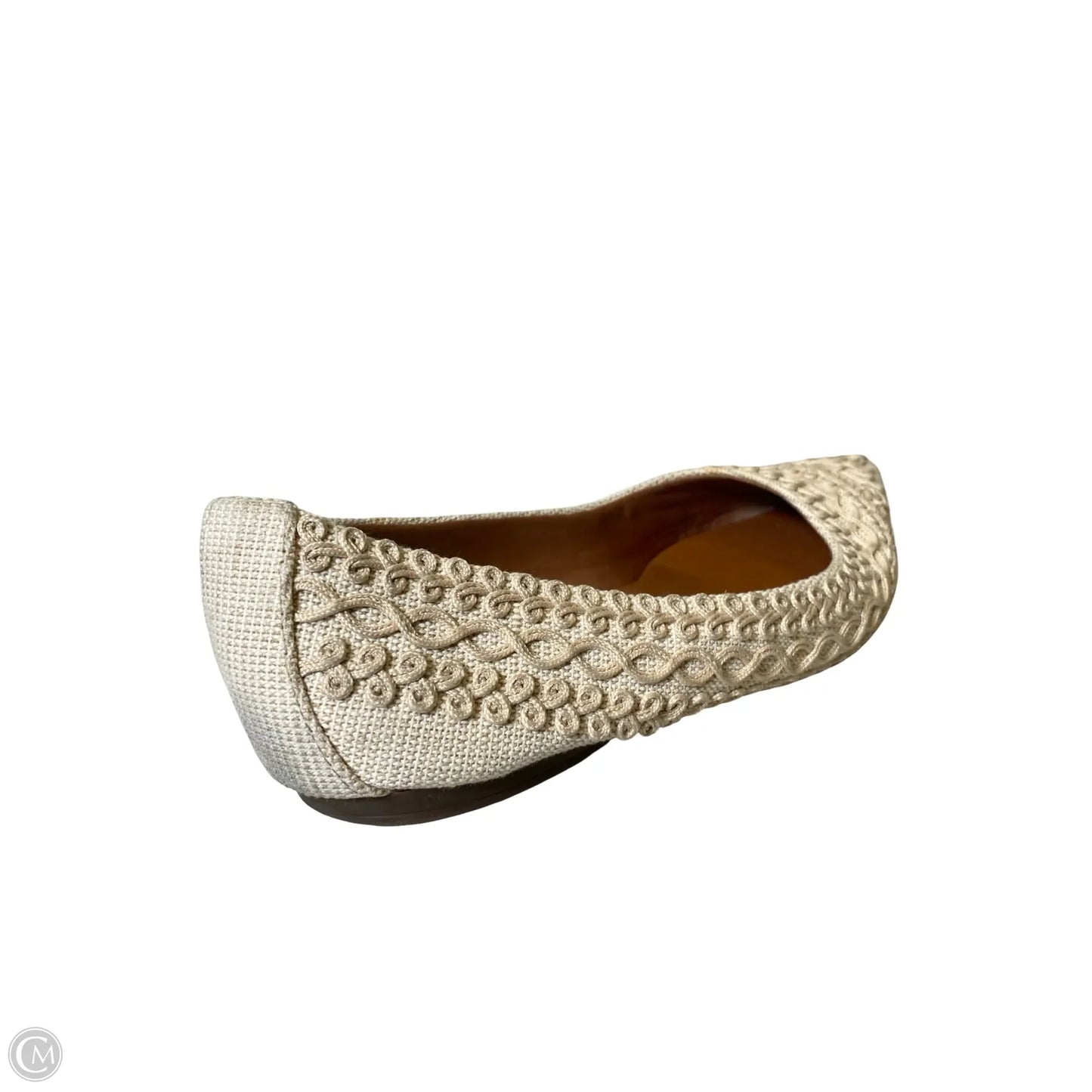 Shoes Flats By Valentina In Cream, Size: 10