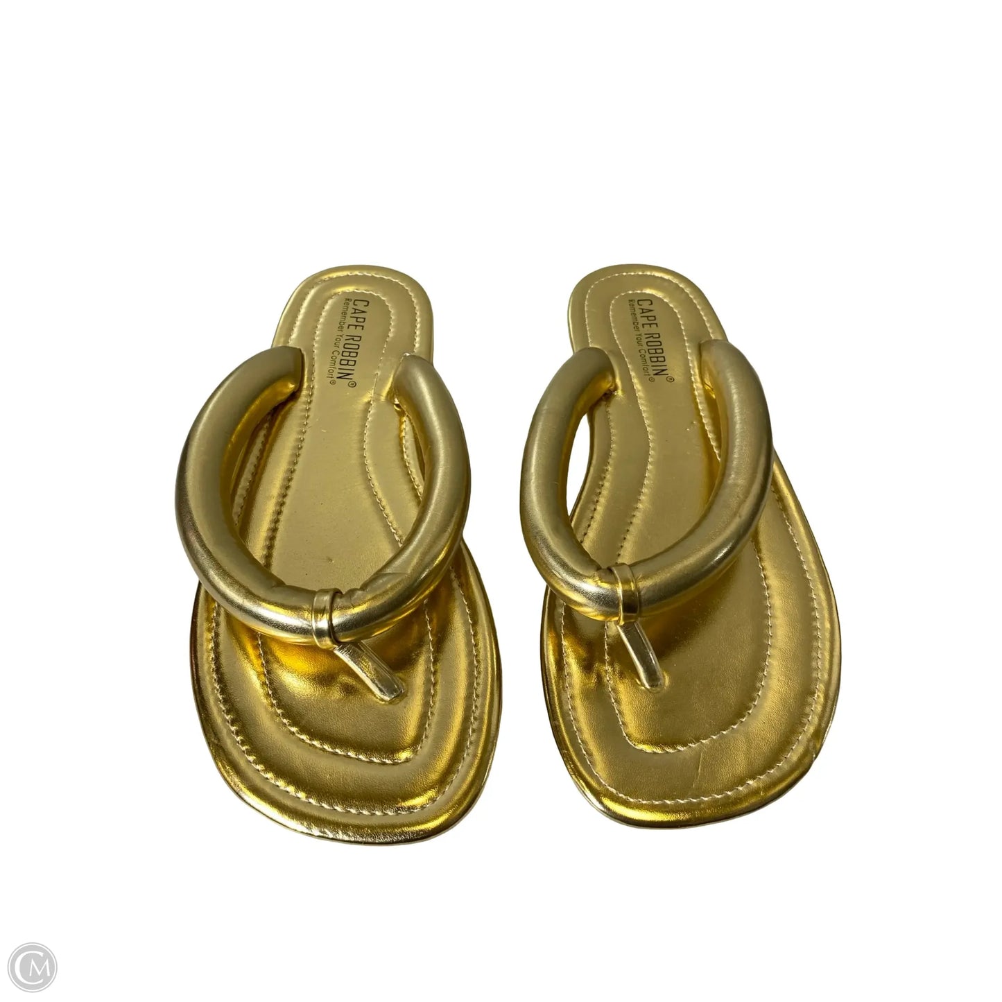 Sandals Flats By Cape Robbin In Gold, Size: 8