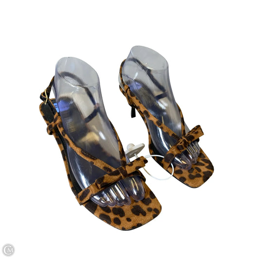 Shoes Heels Kitten By Marc Fisher In Animal Print, Size: 7.5