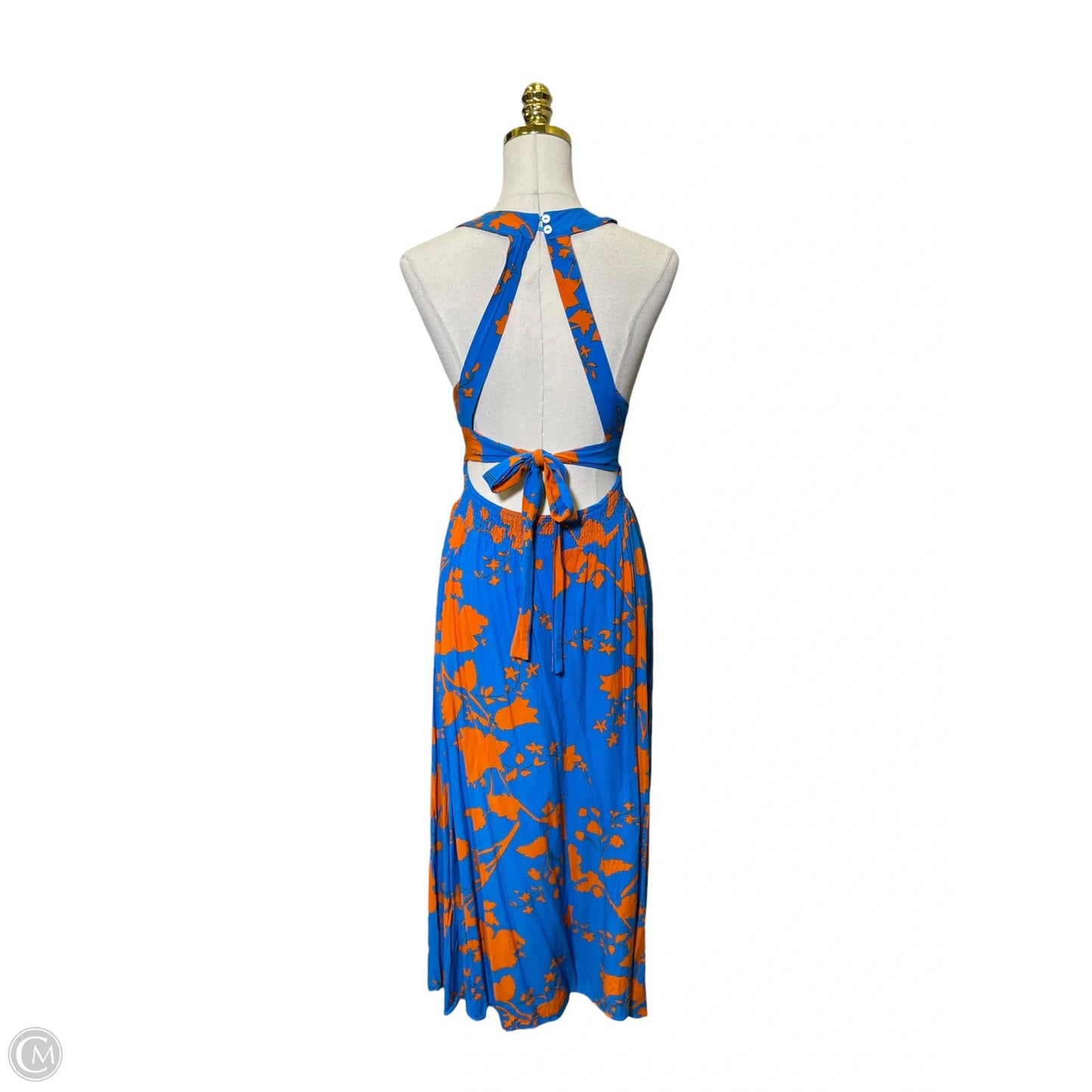 Dress Casual Maxi By Abel The Label In Blue & Orange, Size: L