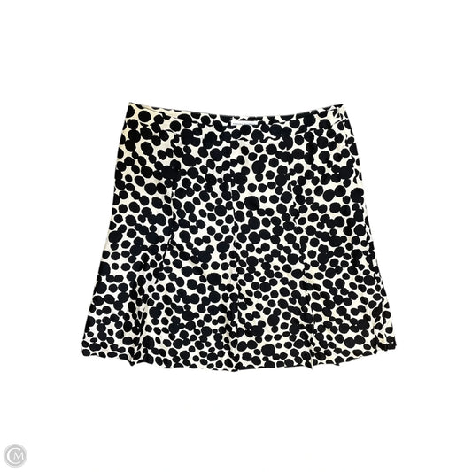 Skirt Midi By Banana Republic In Black & Cream, Size: 14