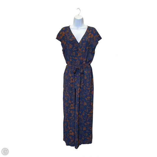 Jumpsuit By Halogen In Blue & Brown, Size: M