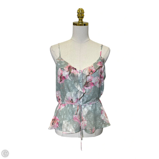 Top Sleeveless By Express In Multi-colored, Size: M
