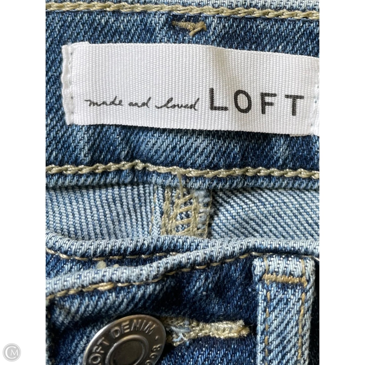 Jeans Boot Cut By Loft In Blue Denim, Size: 2