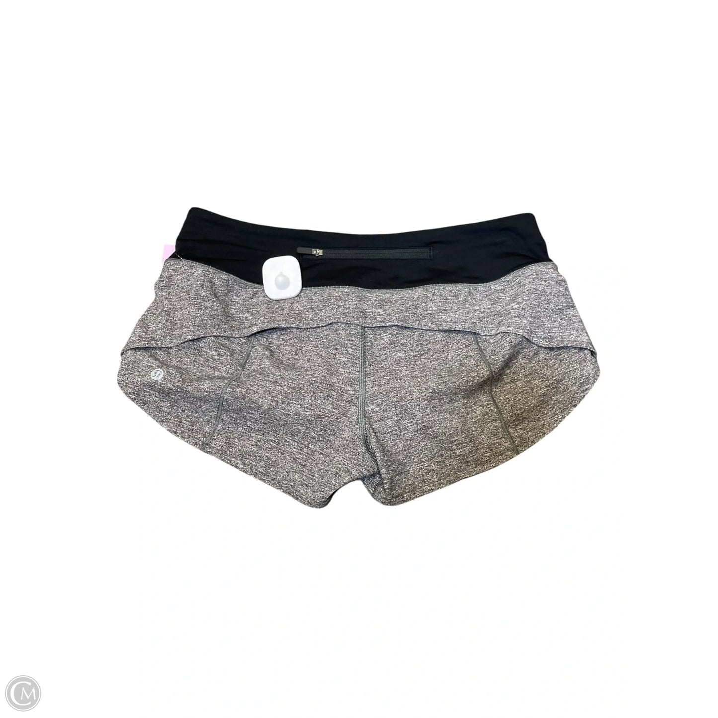 Athletic Shorts By Lululemon In Black & Grey, Size: 6