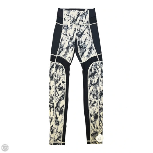Athletic Leggings By Lululemon In Black & Cream, Size: 4