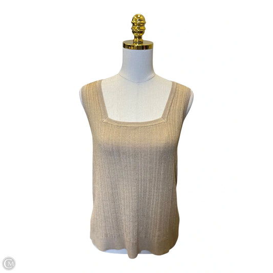 Top Short Sleeve By Chicos In Beige, Size: M