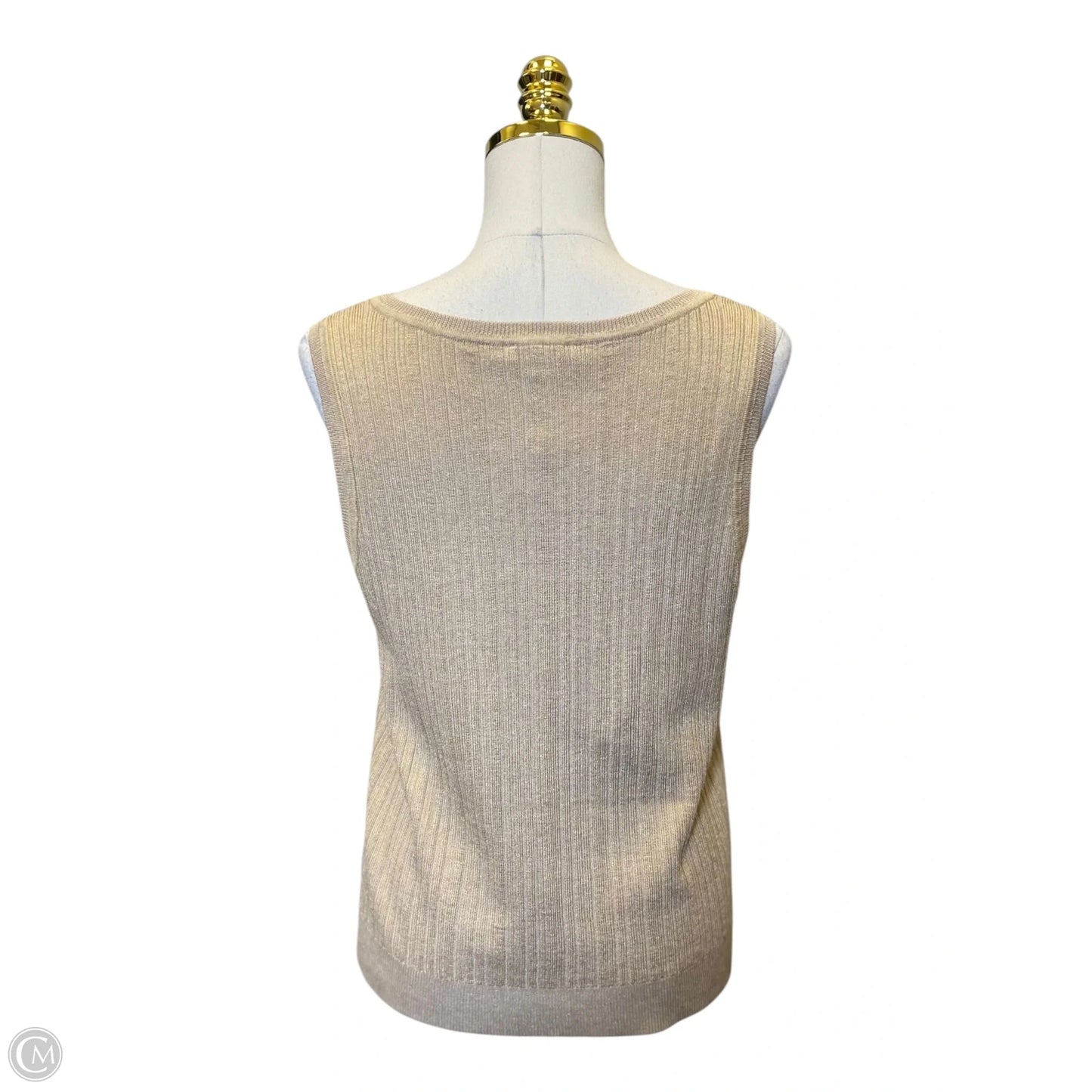 Top Short Sleeve By Chicos In Beige, Size: M