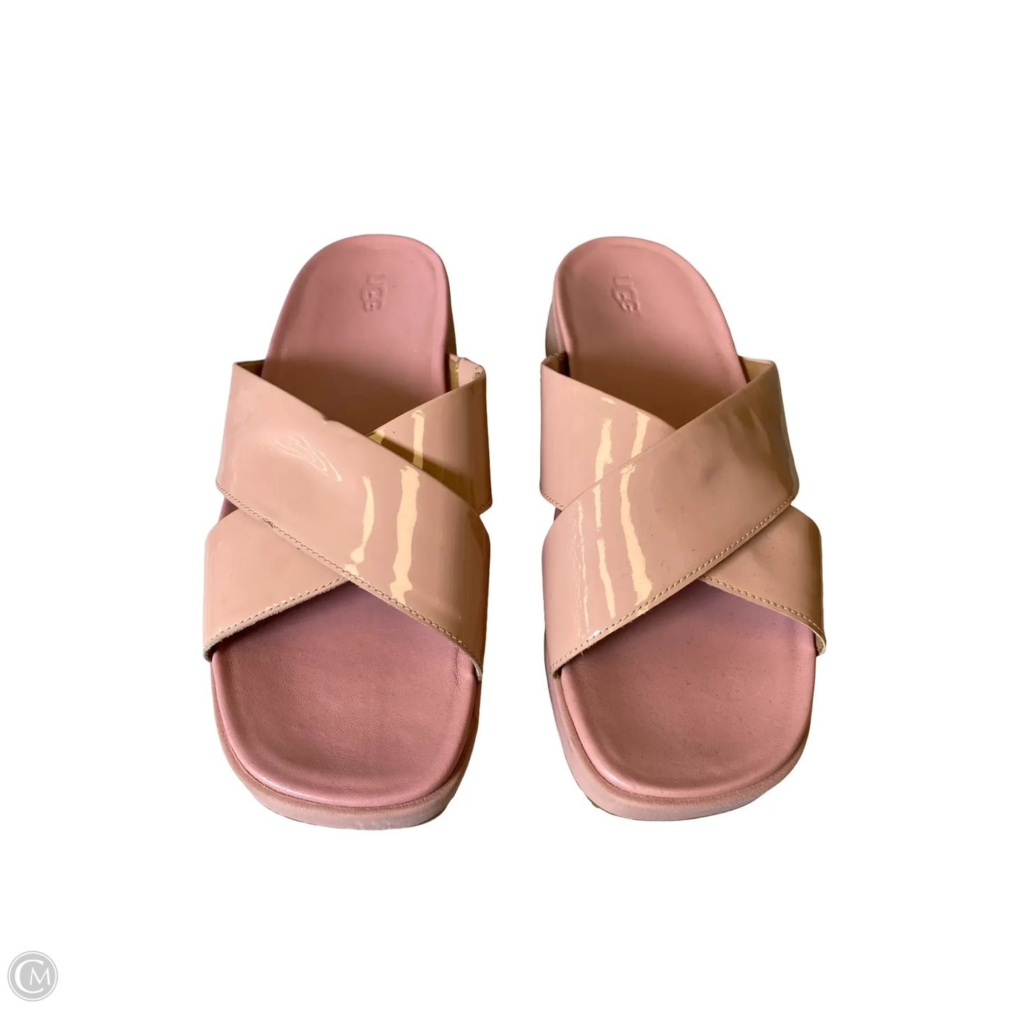Sandals Designer By Ugg In Pink, Size: 10