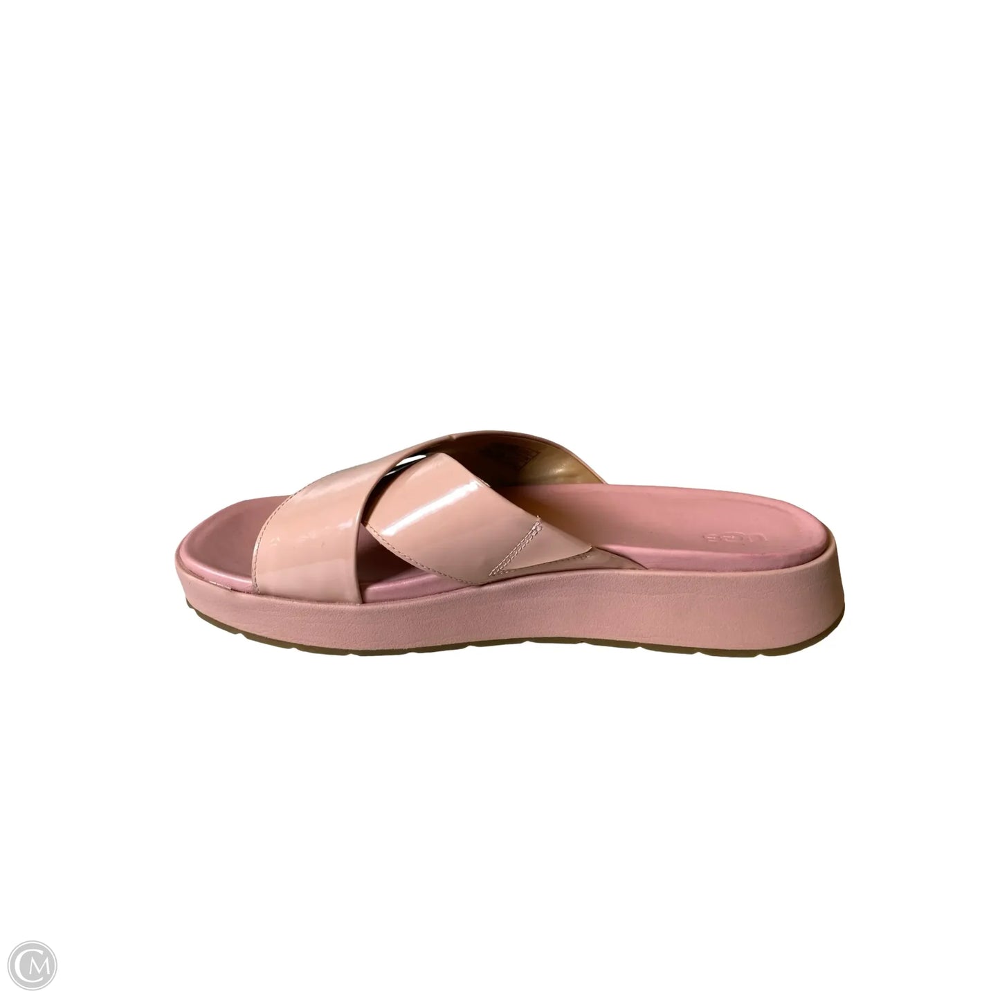 Sandals Designer By Ugg In Pink, Size: 10