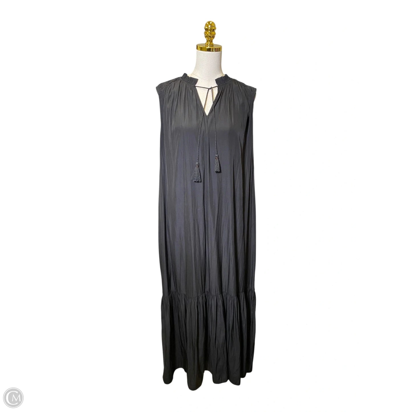 Dress Casual Maxi By Chicos In Black, Size: Xl