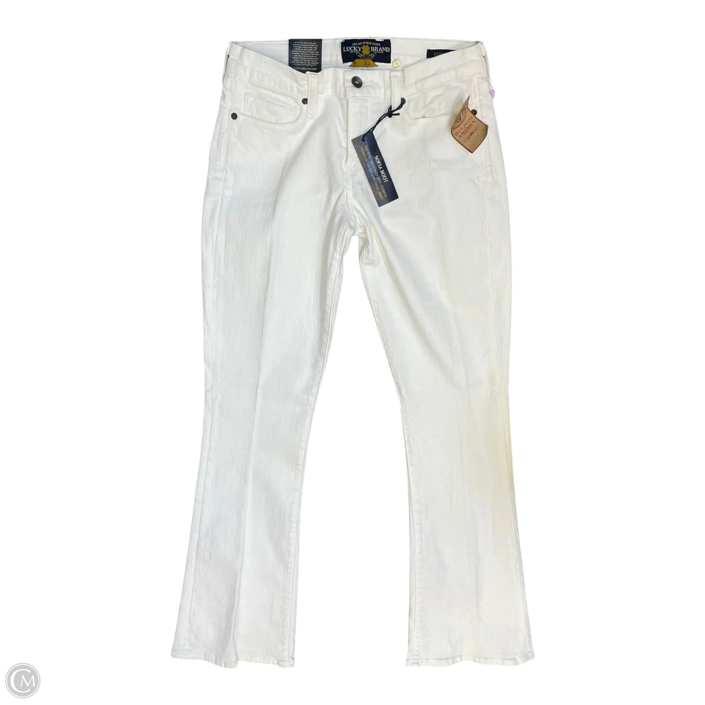 Jeans Boot Cut By Lucky Brand In White, Size: 4
