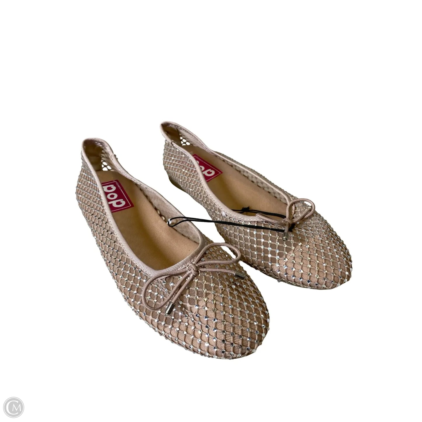 Shoes Flats By Clothes Mentor In Pink & Silver, Size: 7.5