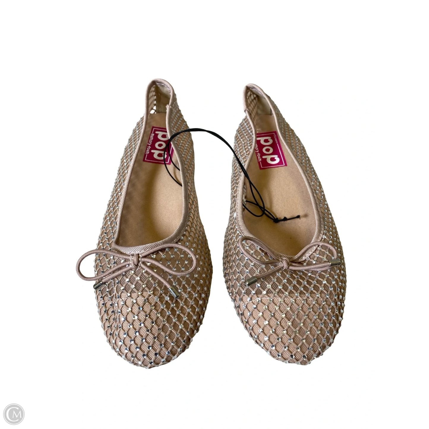 Shoes Flats By Clothes Mentor In Pink & Silver, Size: 7.5