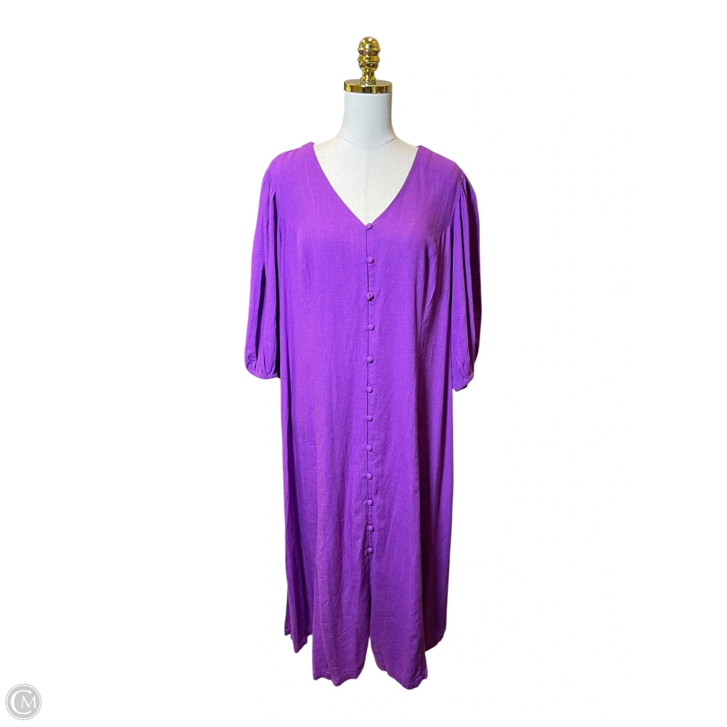 Dress Casual Maxi By J. Jill In Purple, Size: Xl