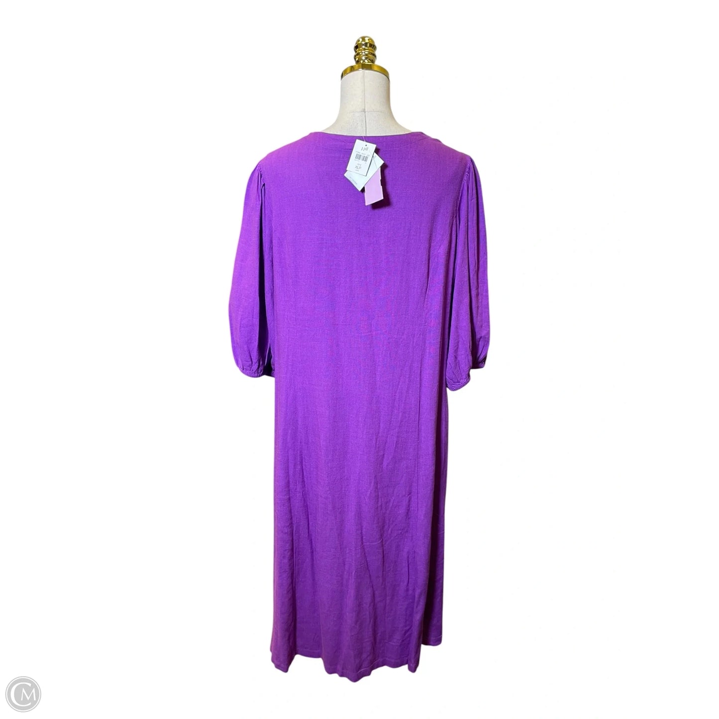 Dress Casual Maxi By J. Jill In Purple, Size: Xl