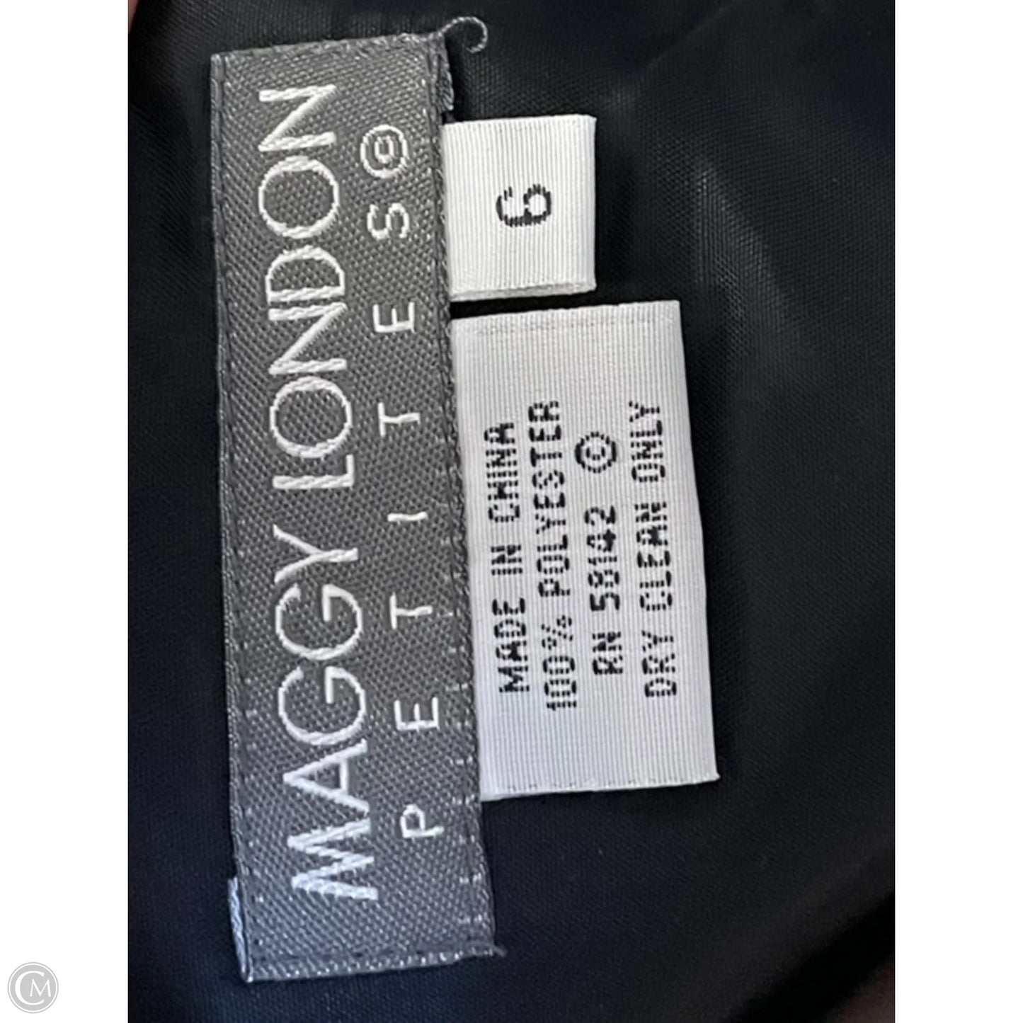 Dress Casual Midi By Maggy London In Black & Red, Size: S
