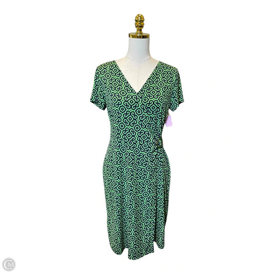 Dress Casual Midi By Jones New York In Blue & Green, Size: M