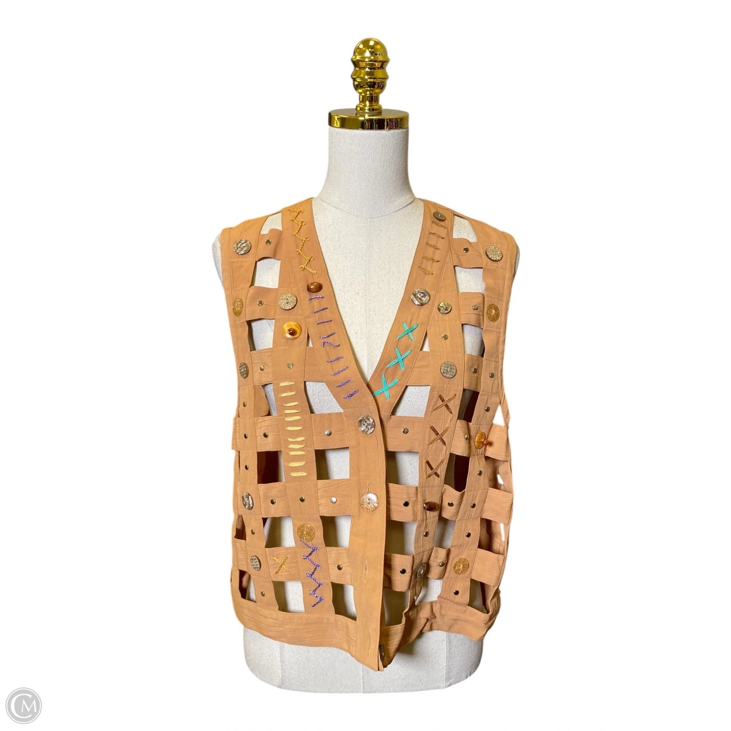 Vest Other By Clothes Mentor In Brown, Size: S