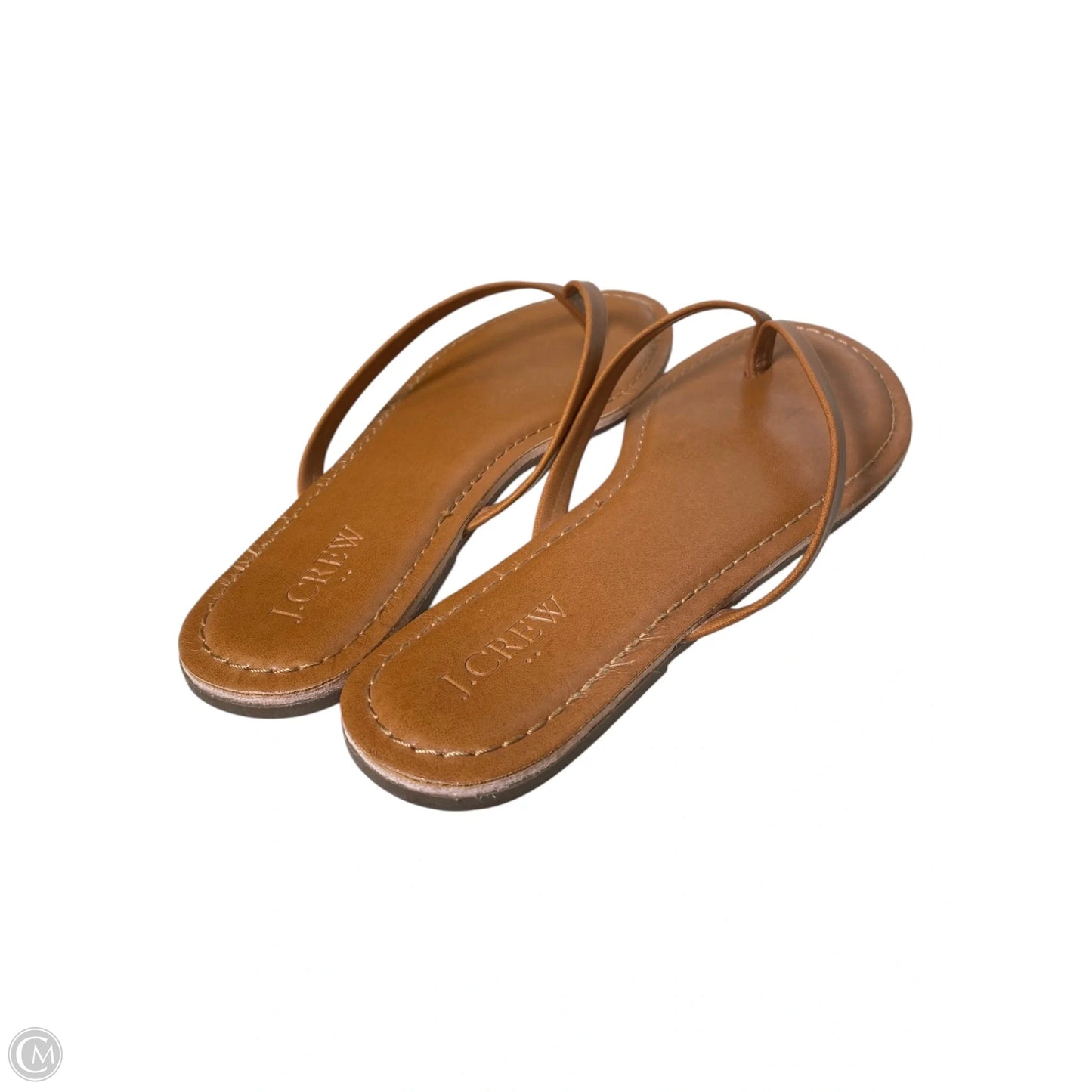 Sandals Flats By Clothes Mentor In Brown, Size: 6.5