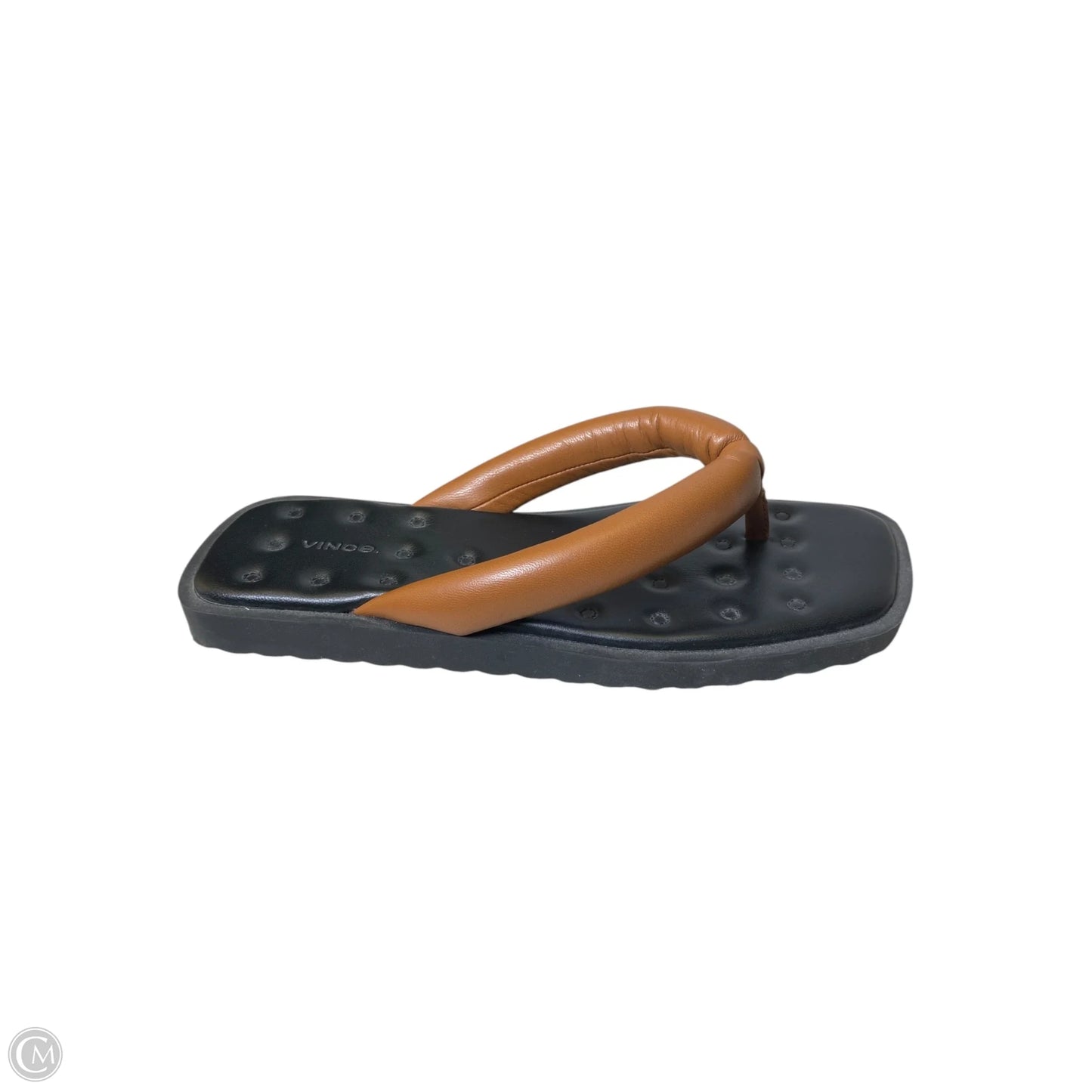 Sandals Flats By Vince In Black & Brown, Size: 7