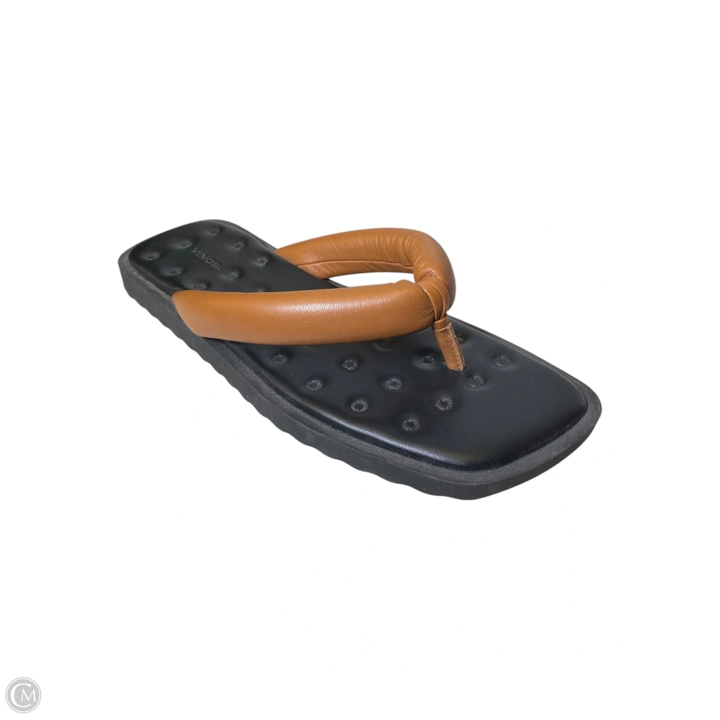 Sandals Flats By Vince In Black & Brown, Size: 7