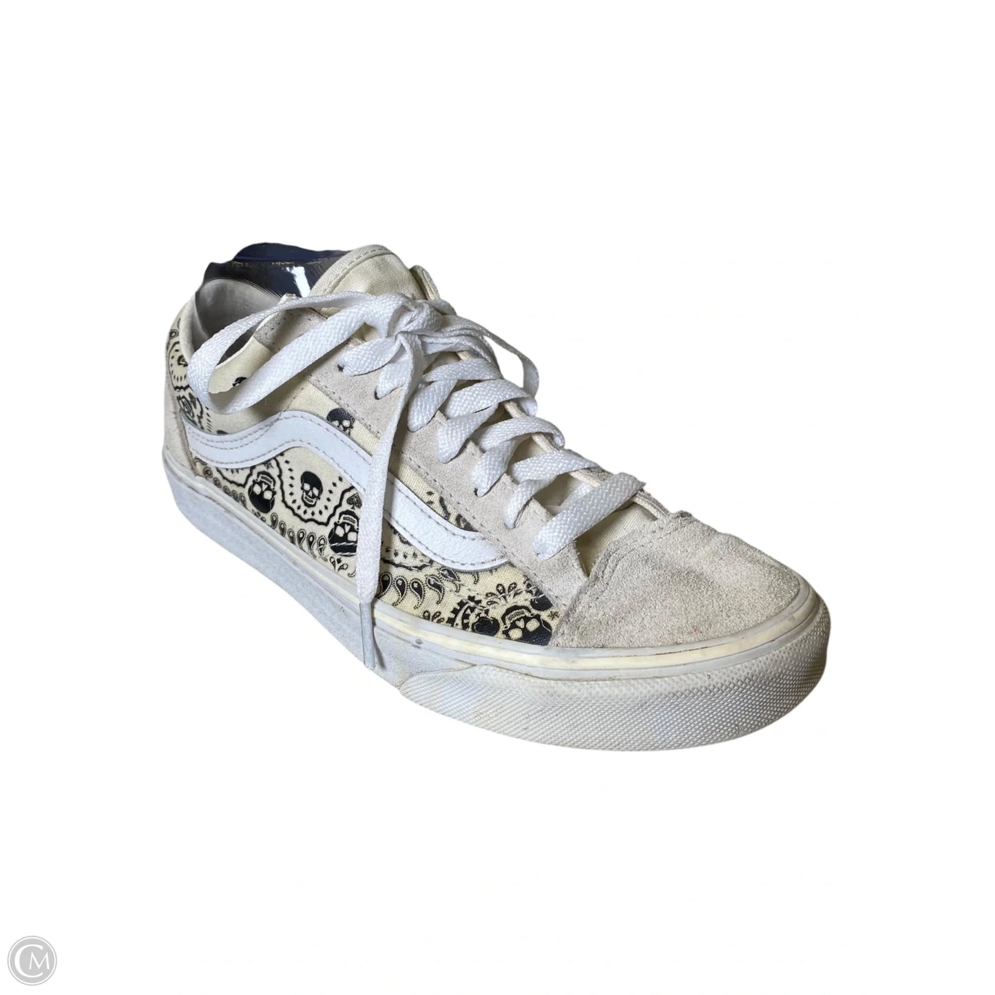 Shoes Sneakers By Vans In Cream, Size: 6.5