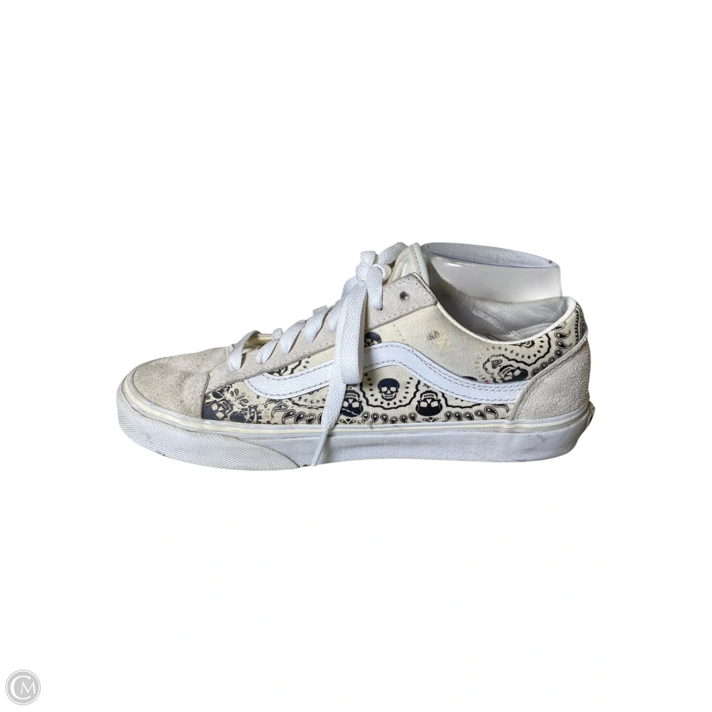 Shoes Sneakers By Vans In Cream, Size: 6.5