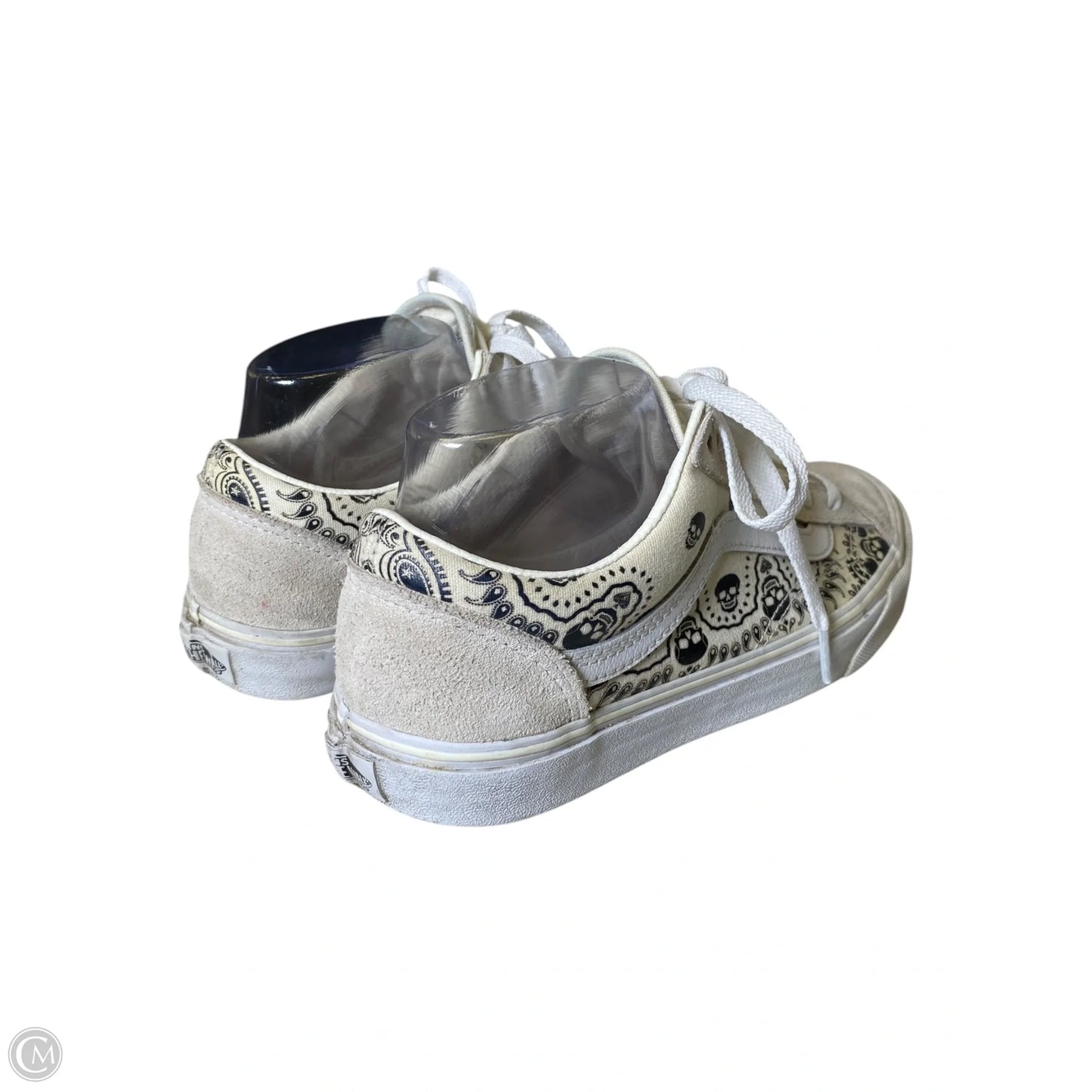 Shoes Sneakers By Vans In Cream, Size: 6.5