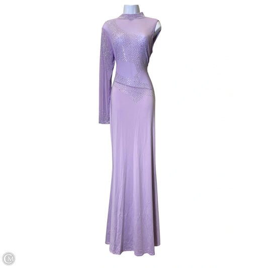 Dress Party Long By Clothes Mentor In Purple, Size: 1x