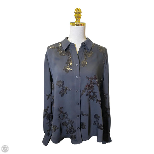 Top Long Sleeve By Chicos In Black, Size: L