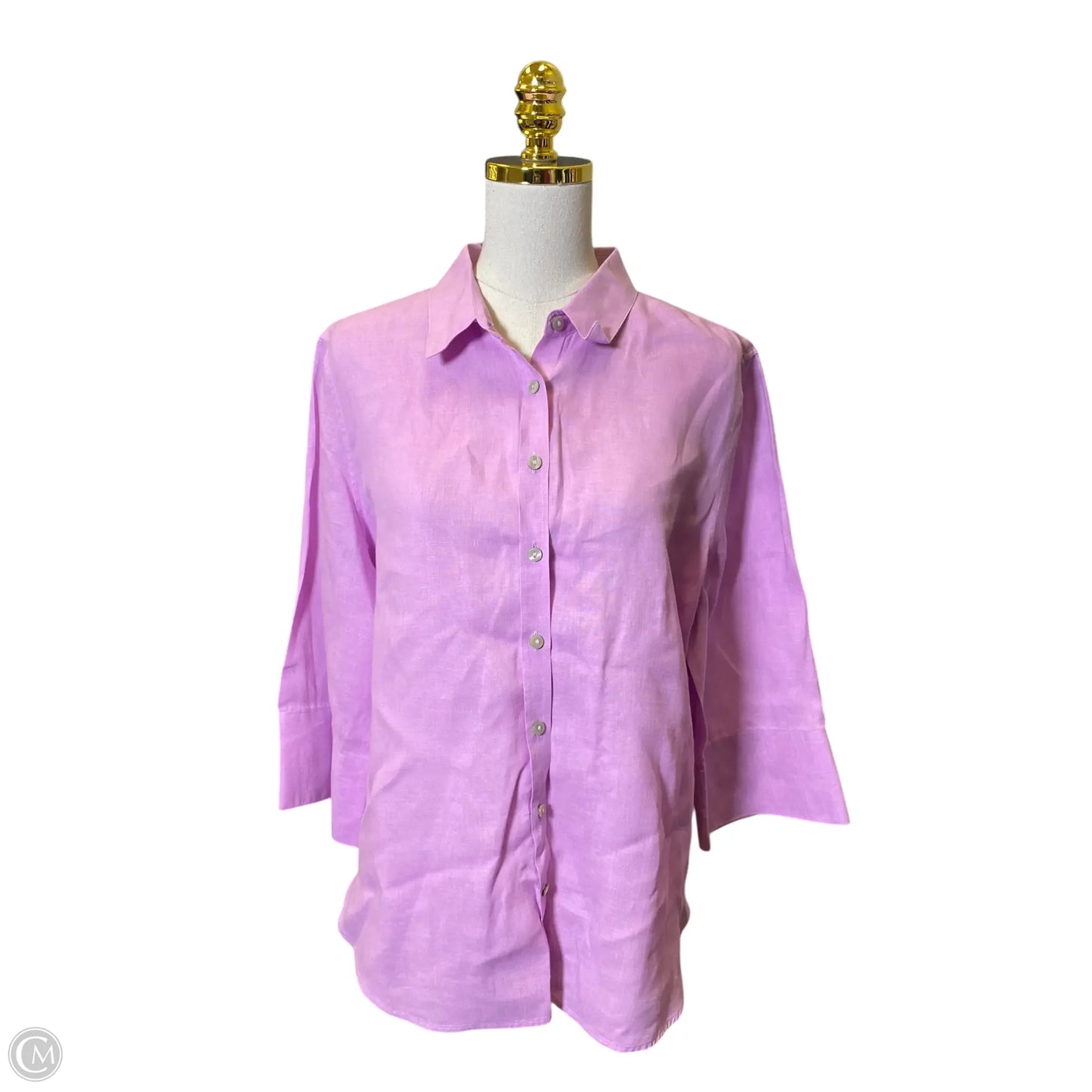 Top Long Sleeve By Chicos In Purple, Size: L