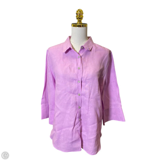 Top Long Sleeve By Chicos In Purple, Size: L