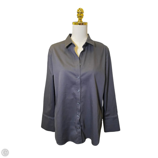 Top Long Sleeve By Chicos In Black, Size: L