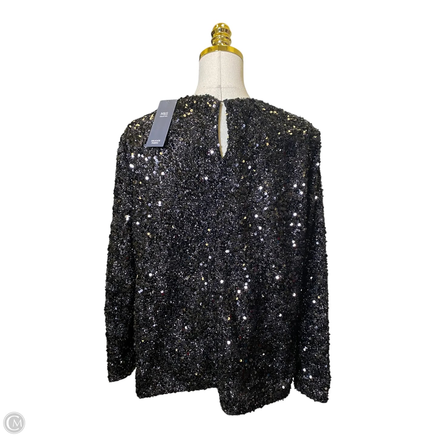Top Long Sleeve By Clothes Mentor In Black, Size: Xl