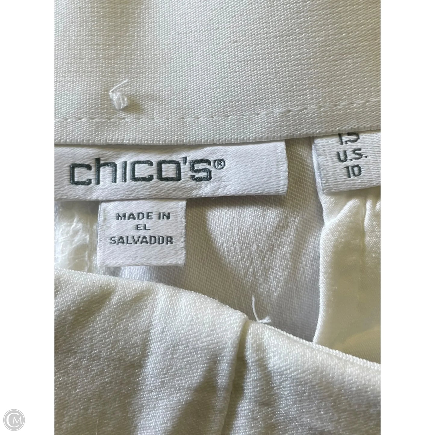 Pants Cropped By Chicos In White, Size: 10