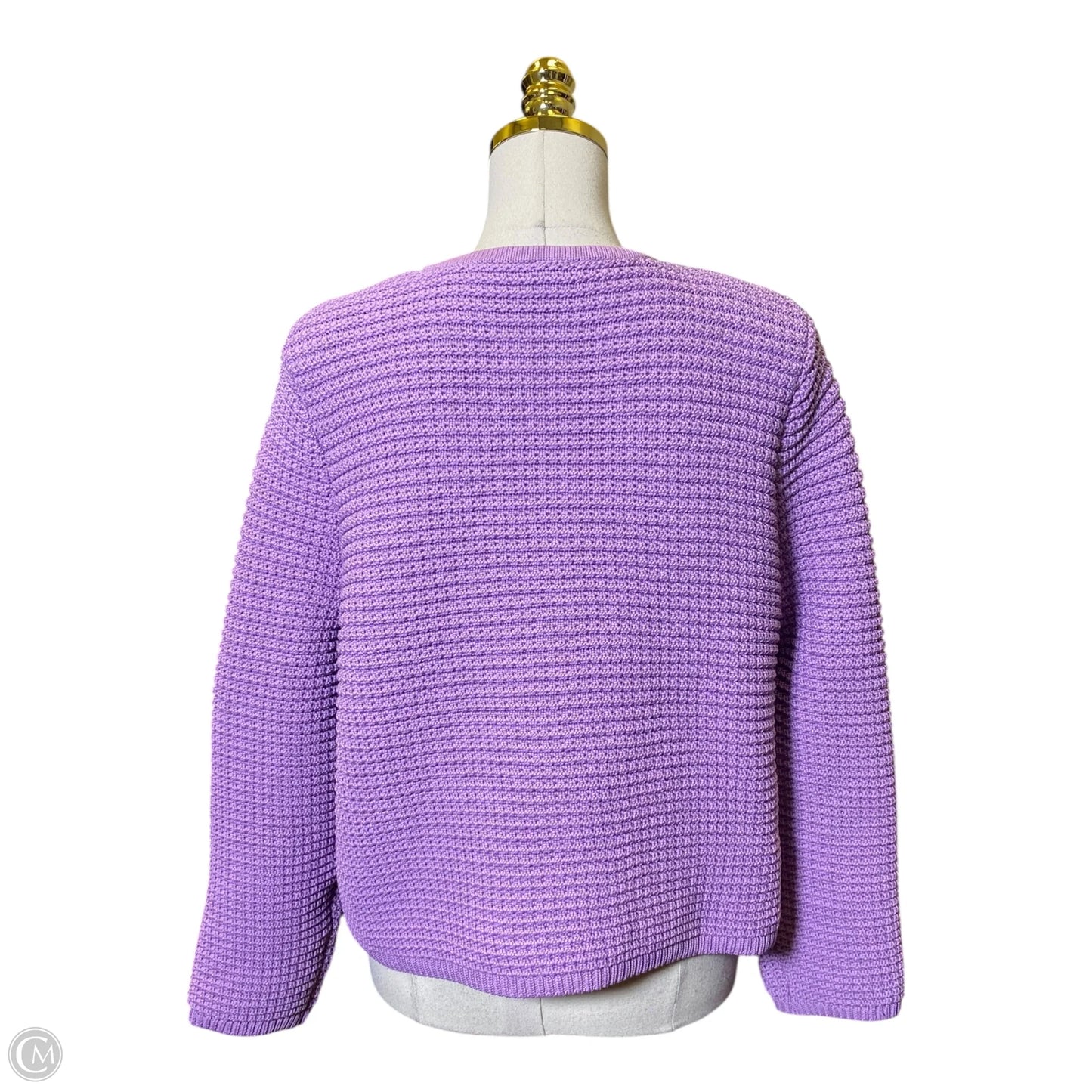 Cardigan By Talbots In Purple, Size: Xl