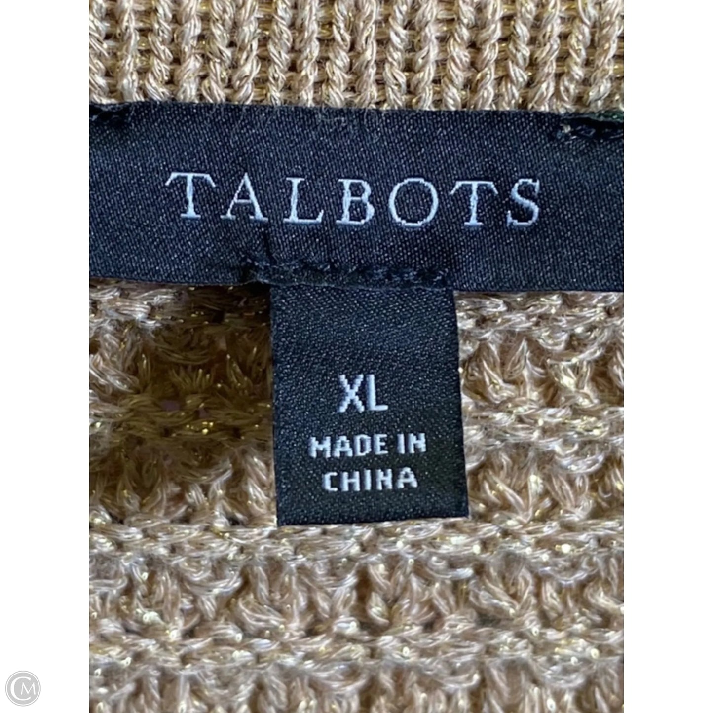Cardigan By Talbots In Brown, Size: Xl