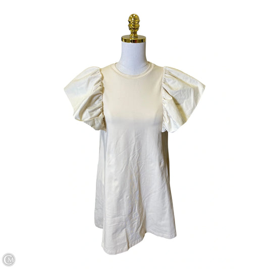 Dress Casual Midi By Tcec In Cream, Size: S