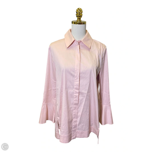 Top Long Sleeve By Chicos In Pink, Size: M
