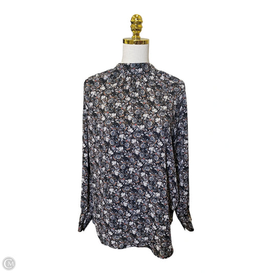 Top Long Sleeve By Loft In Multi-colored, Size: M