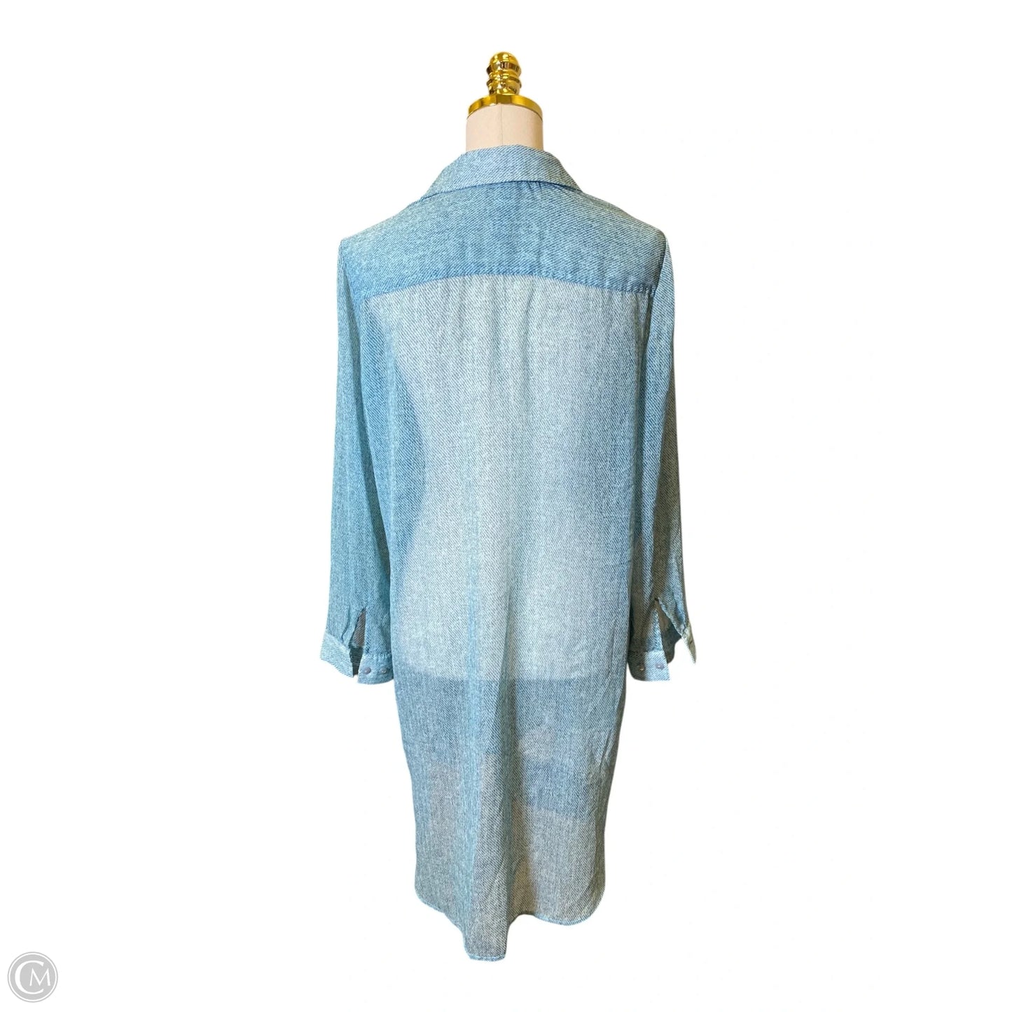 Top Long Sleeve By Chicos In Blue, Size: M