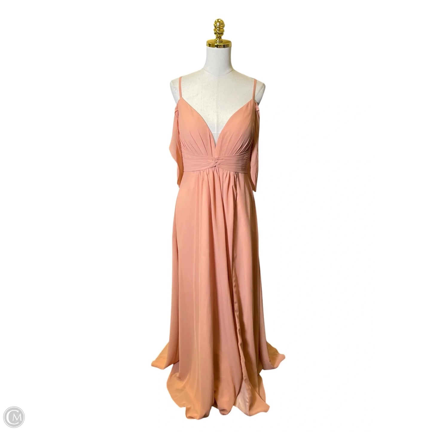 Dress Casual Maxi By Clothes Mentor In Peach, Size: L