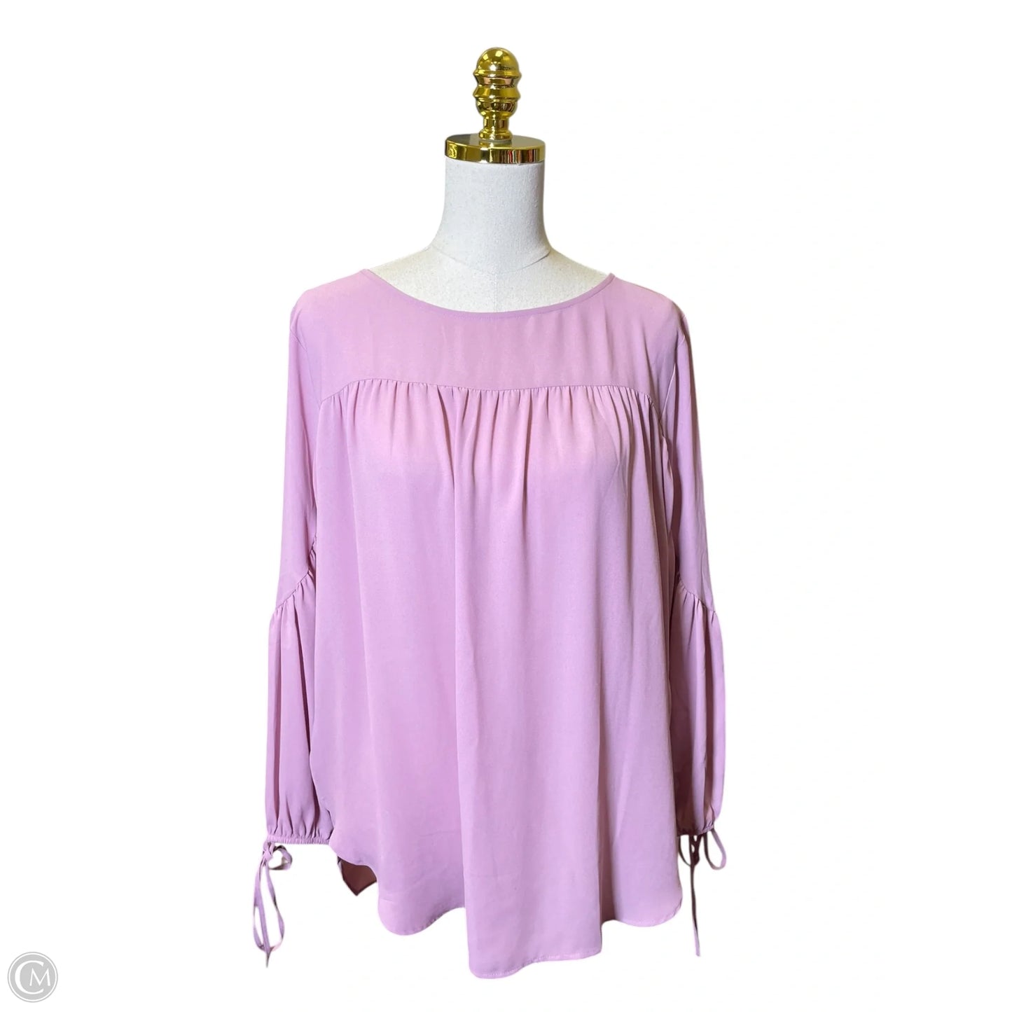 Top Long Sleeve By Loft In Purple, Size: L