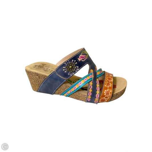 Shoes Heels Wedge By Spring Step In Multi-colored, Size: 6.5