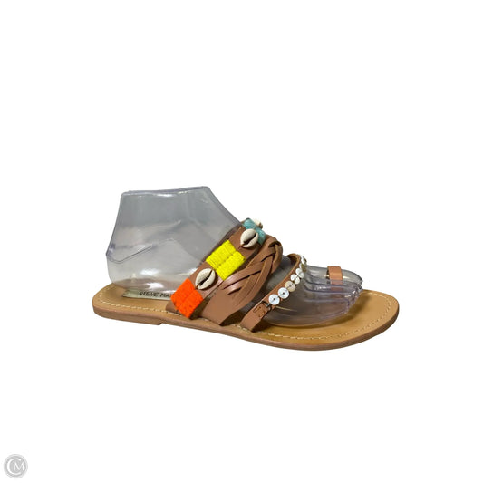 Sandals Flats By Steve Madden In Multi-colored, Size: 8.5