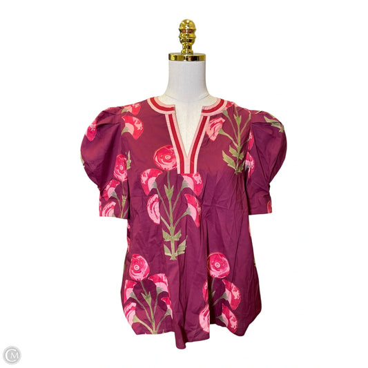 Top Short Sleeve By Entro In Multi-colored, Size: L
